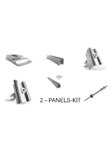 Schletter Pro Hangerbolt Solution for wood purlin roof 2 panels in portrait rail mounting Kit