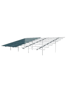Schletter FS Duo ground mounting kit for 36 panels – 18 columns by 2 rows in portrait orientation
